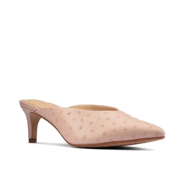 Clarks Genoa 55 Leather Mules - Picture 2 of 9